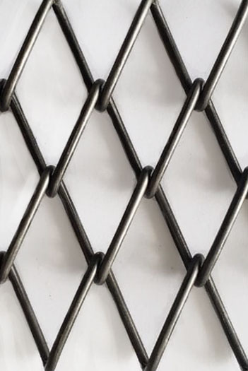 Tejido solo con espirales derechas. 25.4x25.4x2.7mm